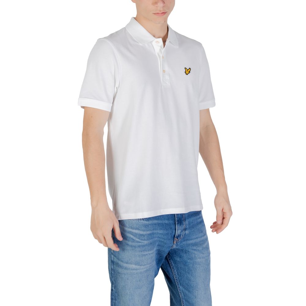 Lyle & Scott White Cotton Polo Shirt - Luxe Nova