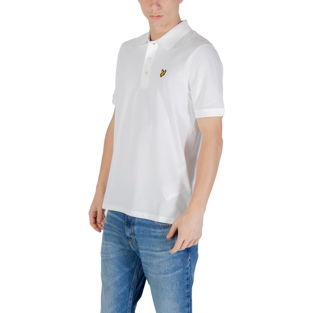 Lyle & Scott White Cotton Polo Shirt - Luxe Nova