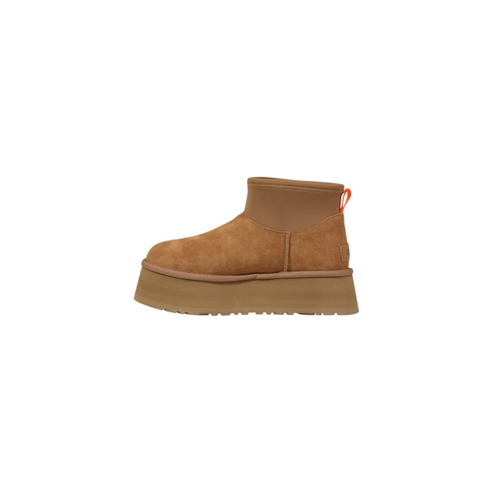 UGG Beige Suede Leather Ankle Boots - Luxe Nova