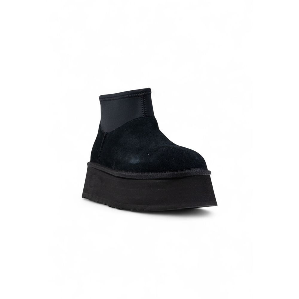 UGG Black Suede Leather Ankle Boots - Luxe Nova