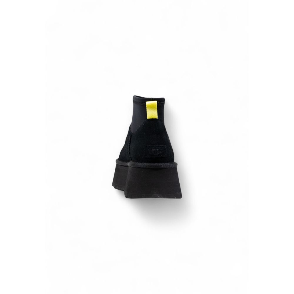 UGG Black Suede Leather Ankle Boots - Luxe Nova
