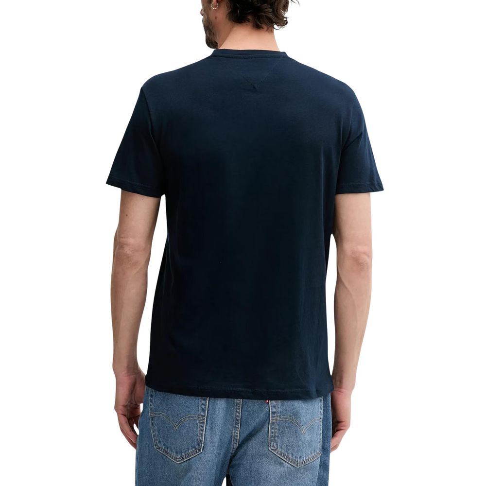 Tommy Hilfiger Jeans Blue Recycled Cotton T-Shirt - Luxe Nova