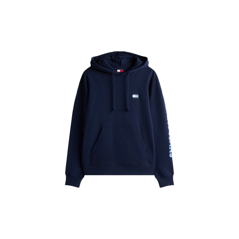 Tommy Hilfiger Jeans Blue Recycled Cotton Hoodie - Luxe Nova