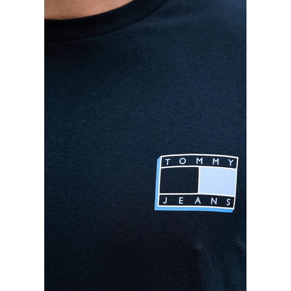 Tommy Hilfiger Jeans Blue Recycled Cotton T-Shirt - Luxe Nova