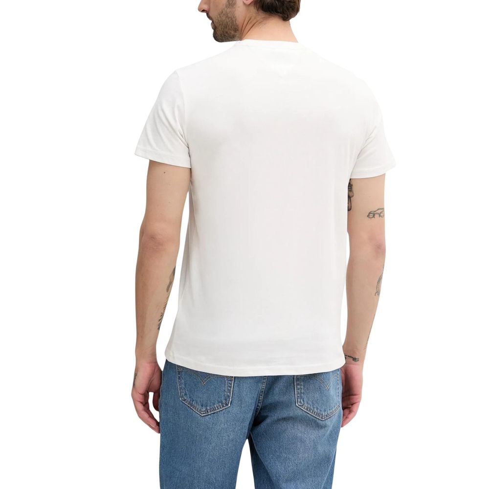 Tommy Hilfiger Jeans Cream Recycled Cotton T-Shirt - Luxe Nova