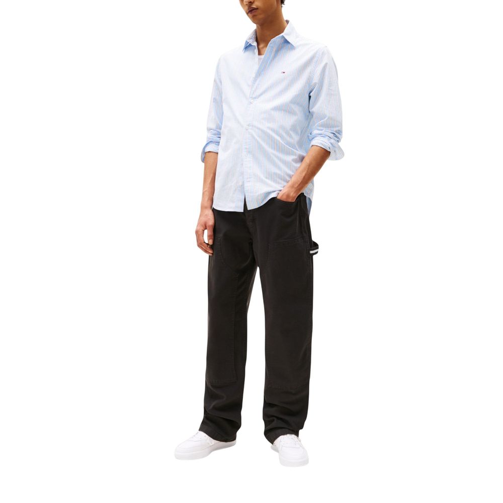 Tommy Hilfiger Jeans Black Organic Cotton Casual Pants - Luxe Nova