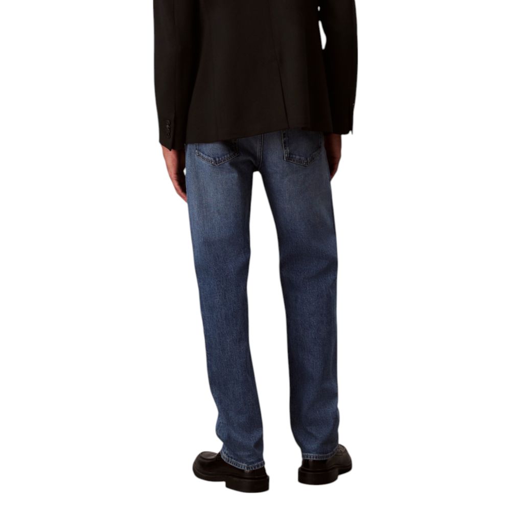 Calvin Klein Jeans Blue Cotton Relaxed Fit Jeans - Luxe Nova