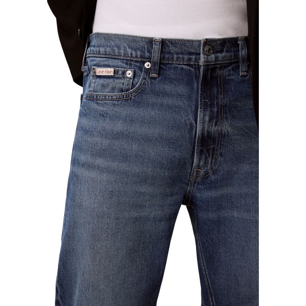 Calvin Klein Jeans Blue Cotton Relaxed Fit Jeans - Luxe Nova