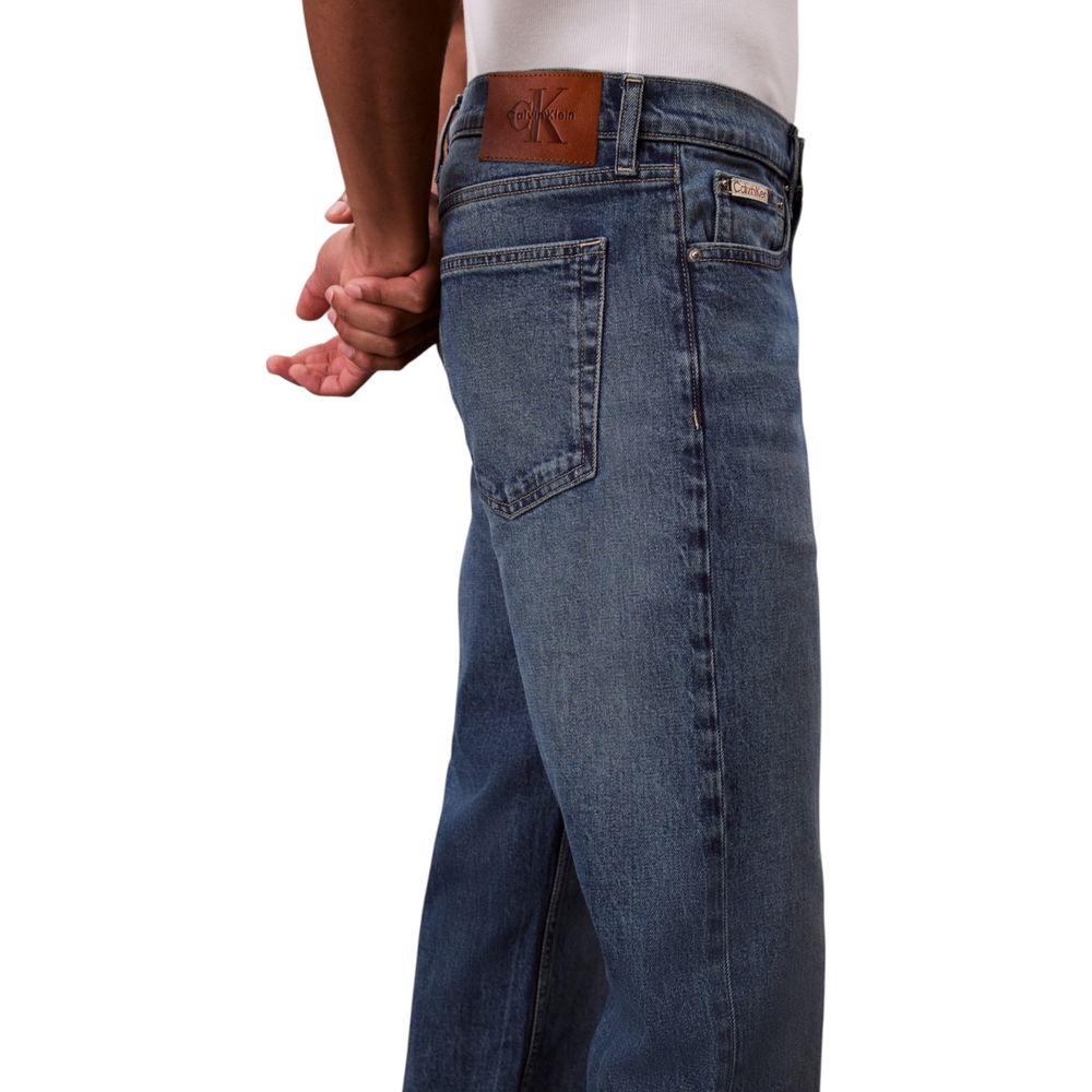 Calvin Klein Jeans Blue Cotton Relaxed Fit Jeans - Luxe Nova