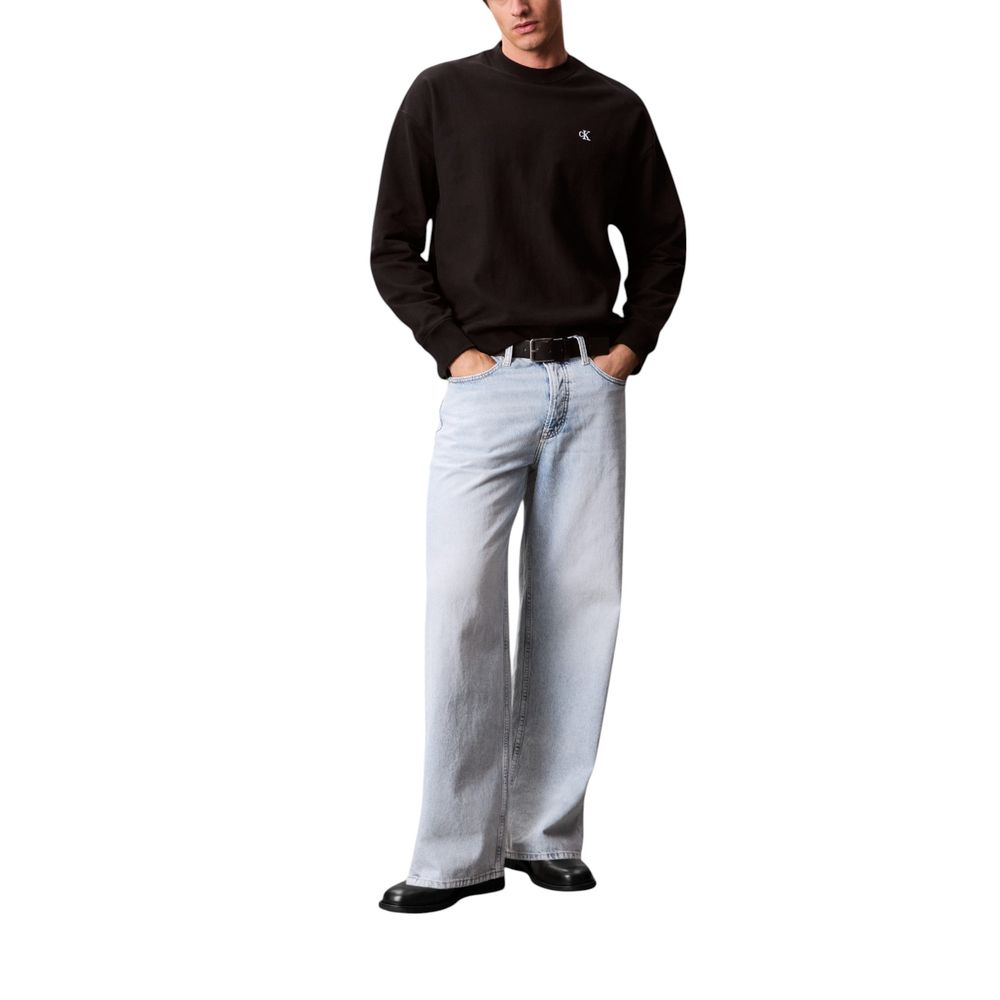 Calvin Klein Jeans Black Cotton Sweatshirt - Luxe Nova