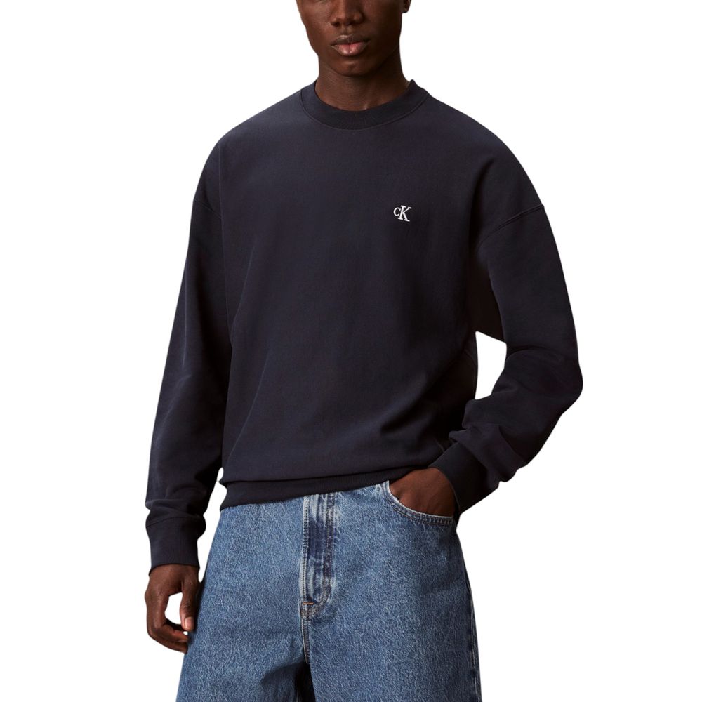 Calvin Klein Jeans Blue Cotton Sweatshirt - Luxe Nova