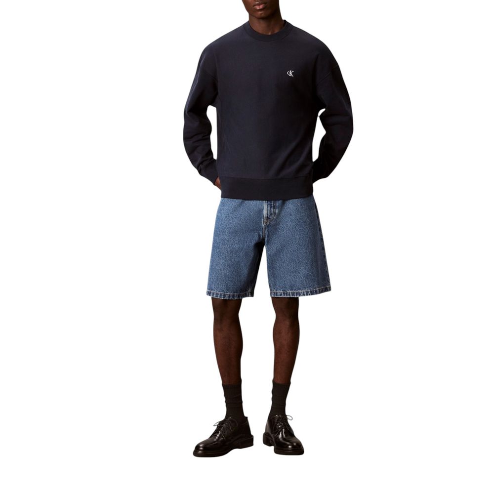 Calvin Klein Jeans Blue Cotton Sweatshirt - Luxe Nova