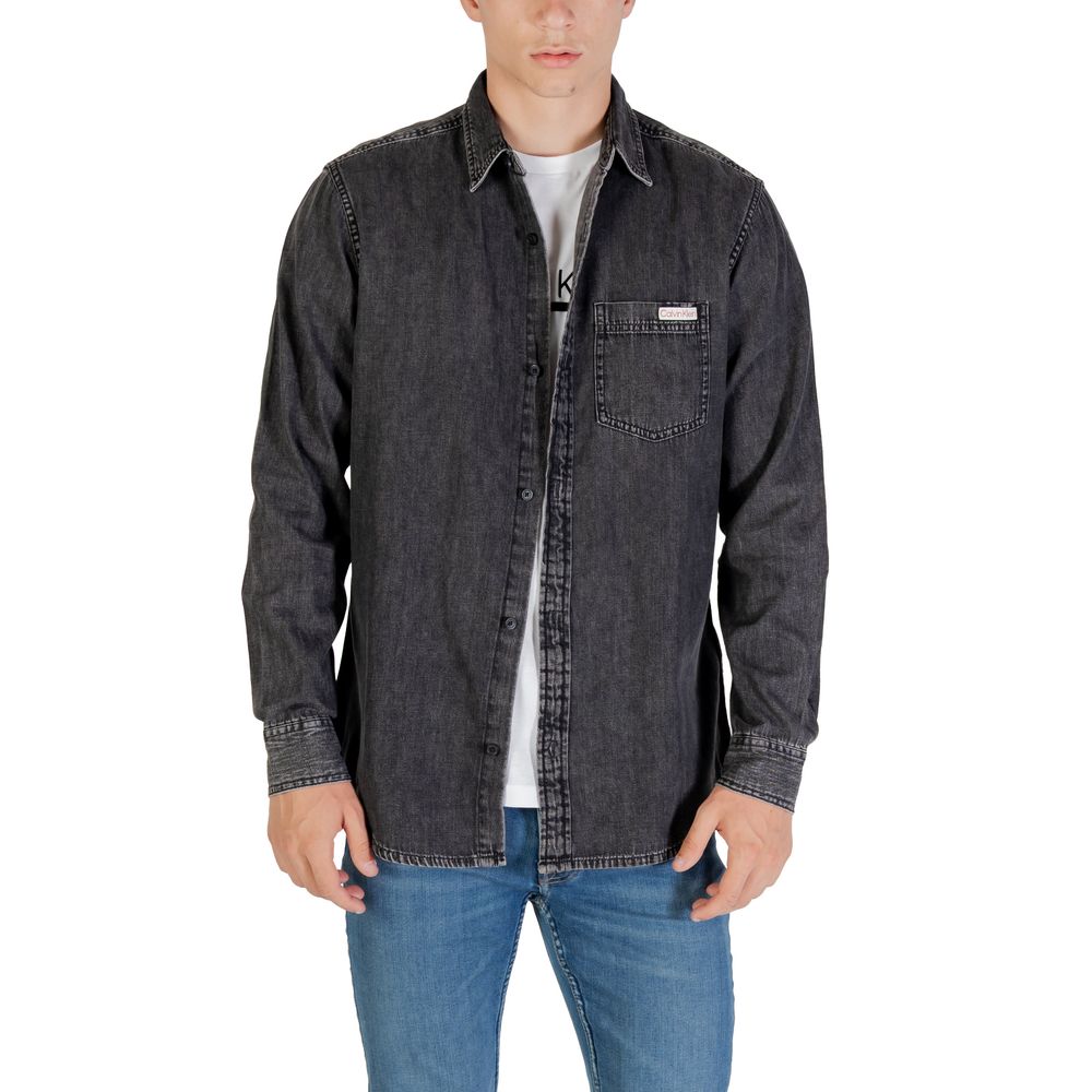 Calvin Klein Jeans Black Denim Shirt - Luxe Nova