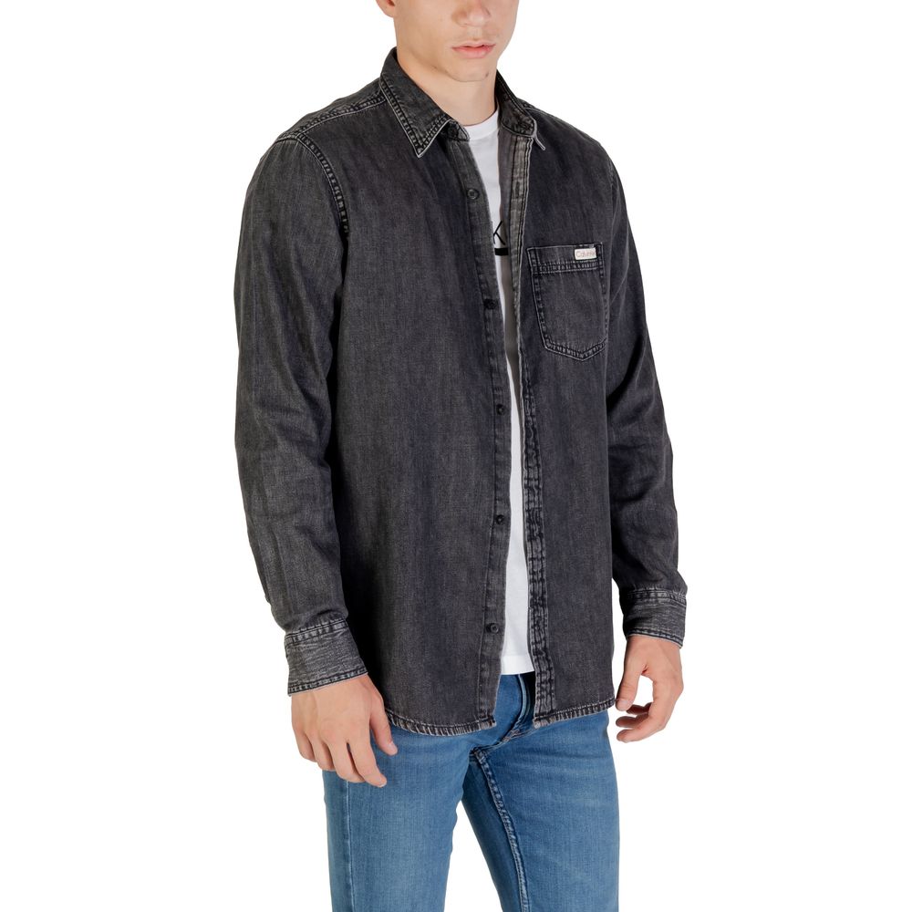 Calvin Klein Jeans Black Denim Shirt - Luxe Nova