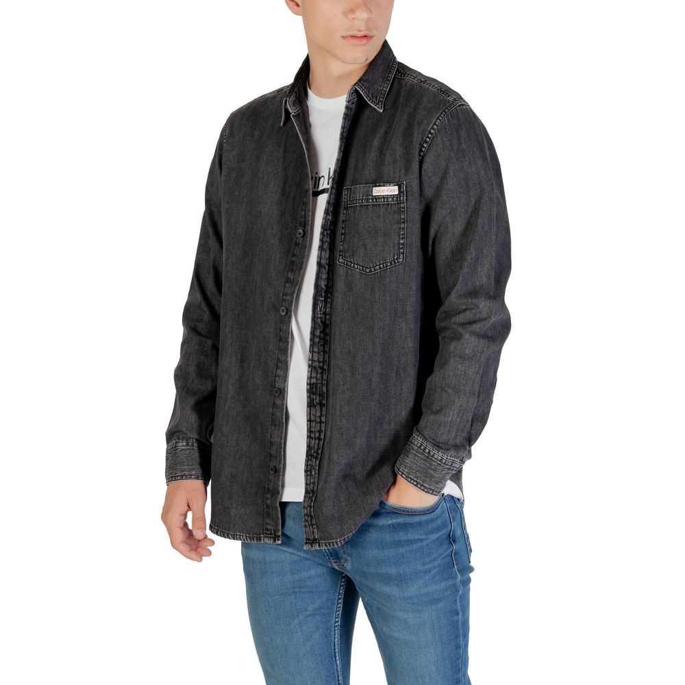Calvin Klein Jeans Black Denim Shirt - Luxe Nova