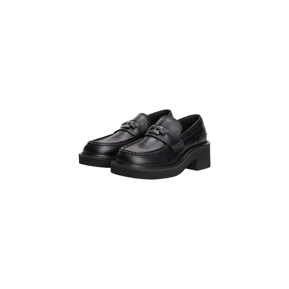 Tommy Hilfiger Jeans Black Leather Pumps - Luxe Nova
