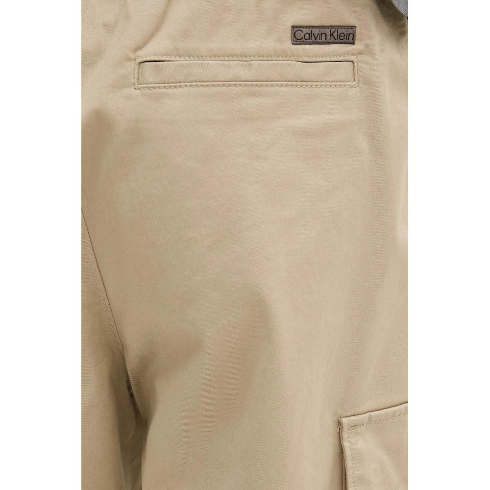 Calvin Klein Jeans Beige Cotton Cargo Pants - Luxe Nova