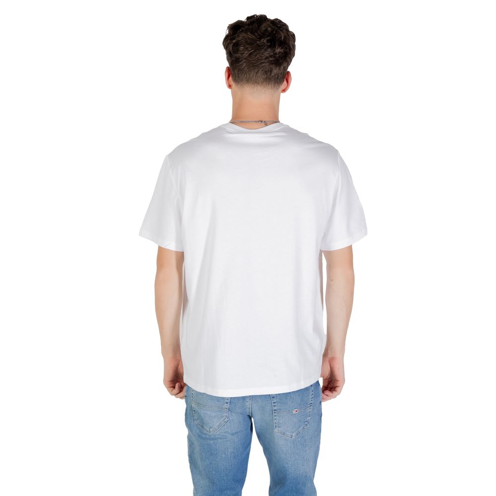 Calvin Klein Jeans White Cotton T-Shirt - Luxe Nova