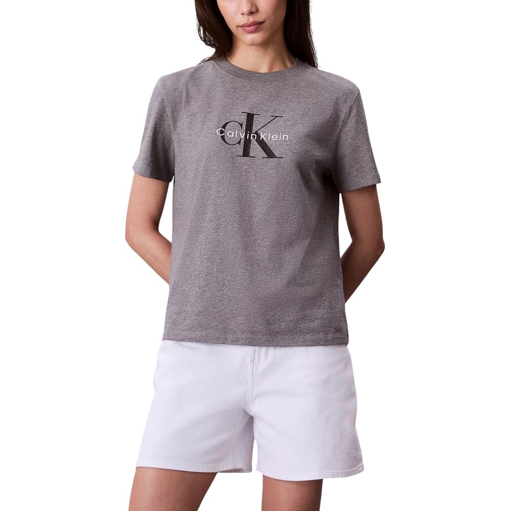 Calvin Klein Jeans Gray Cotton T-Shirt - Luxe Nova