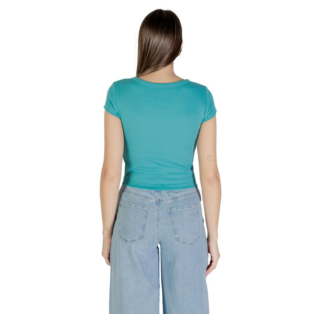 Calvin Klein Jeans Blue Cotton T-Shirt - Luxe Nova