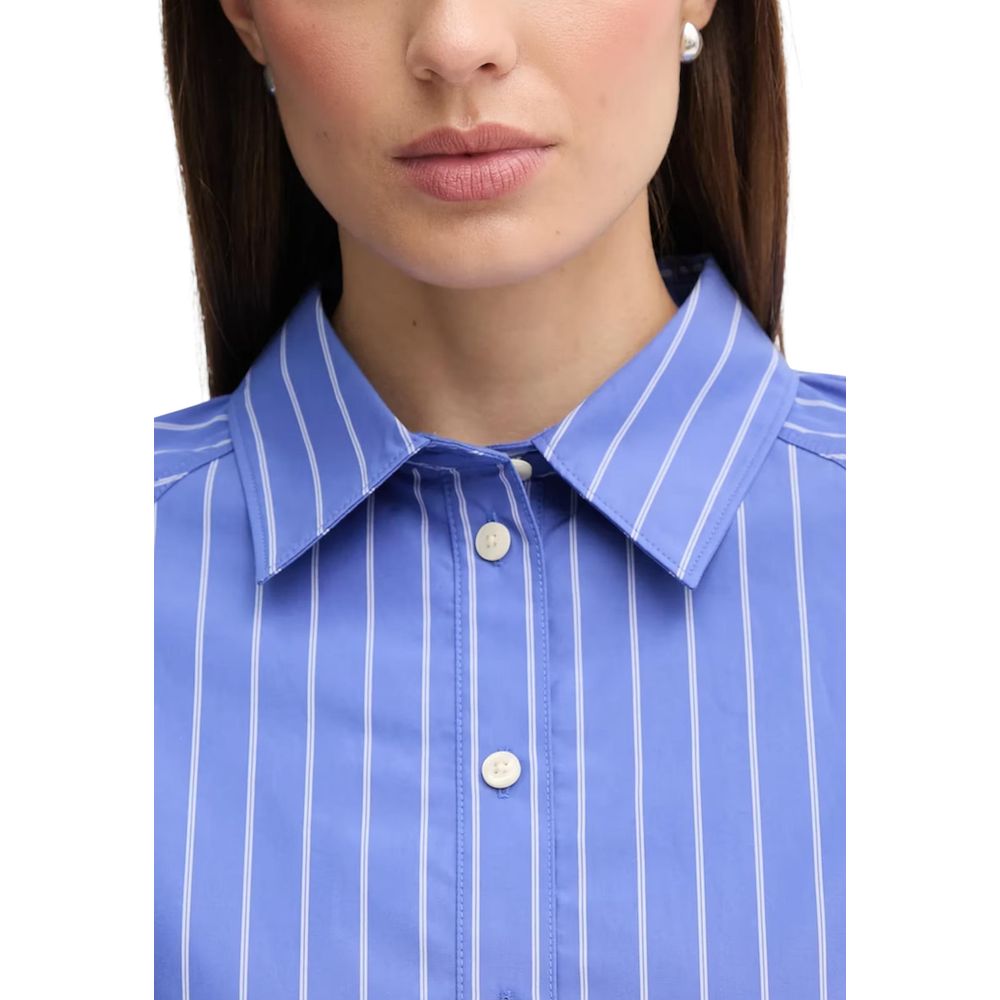 Calvin Klein Jeans Blue Cotton Blouse - Luxe Nova