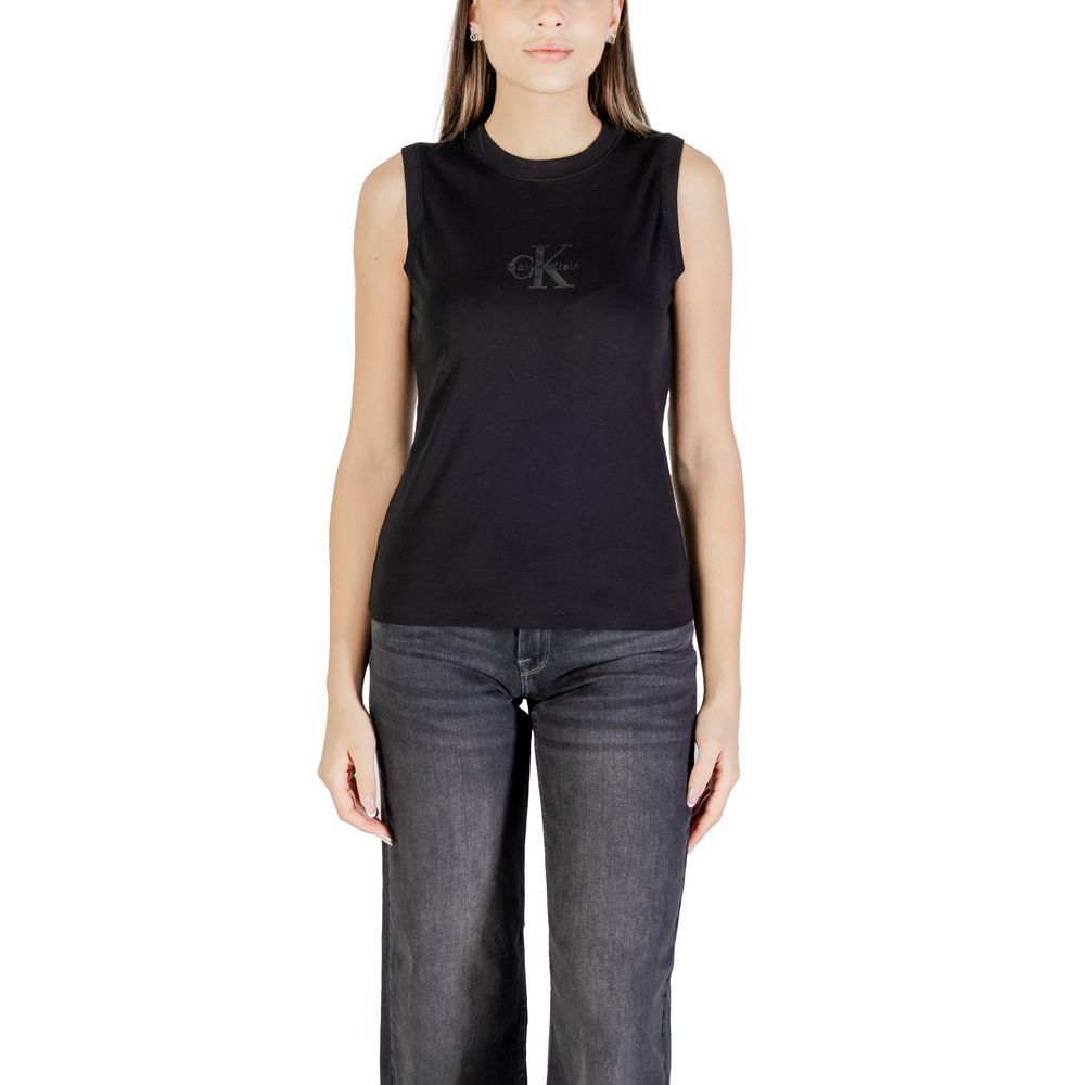 Calvin Klein Jeans Black Cotton T-Shirt - Luxe Nova