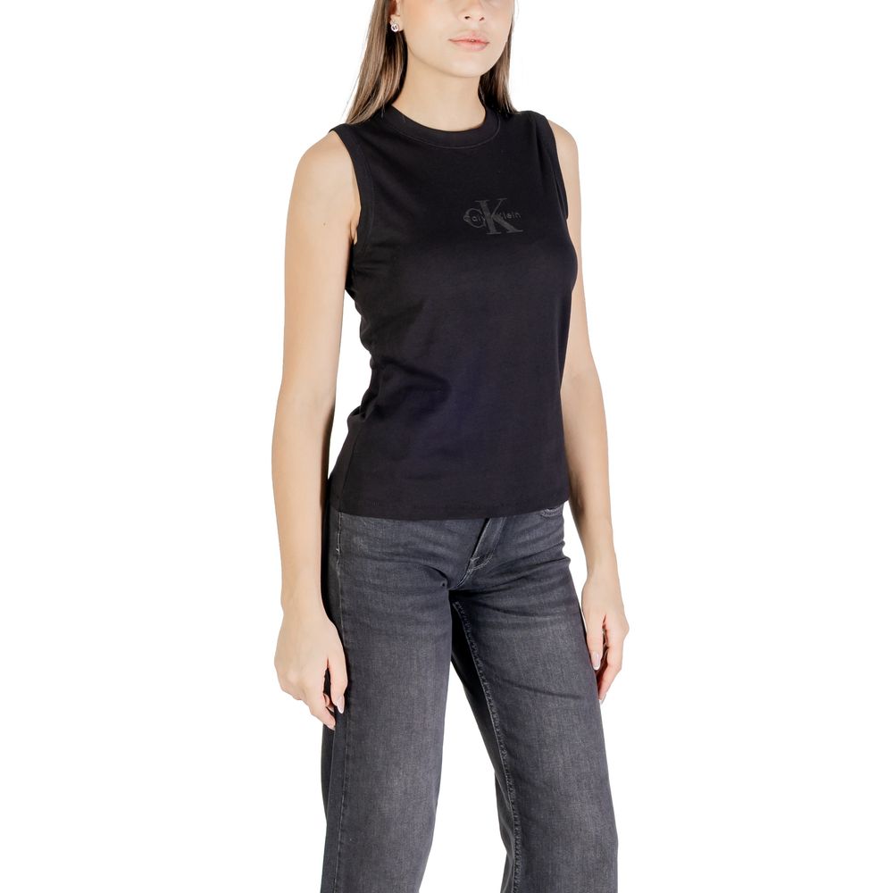 Calvin Klein Jeans Black Cotton T-Shirt - Luxe Nova