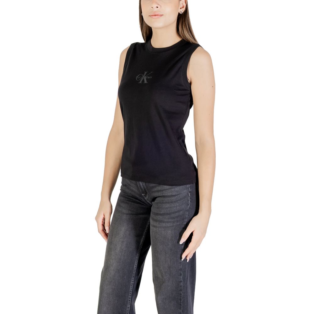 Calvin Klein Jeans Black Cotton T-Shirt - Luxe Nova