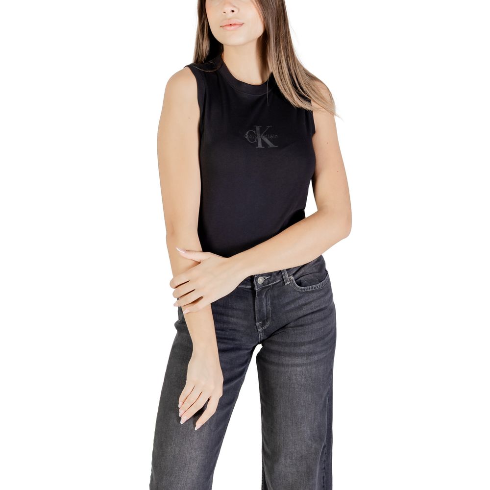 Calvin Klein Jeans Black Cotton T-Shirt - Luxe Nova