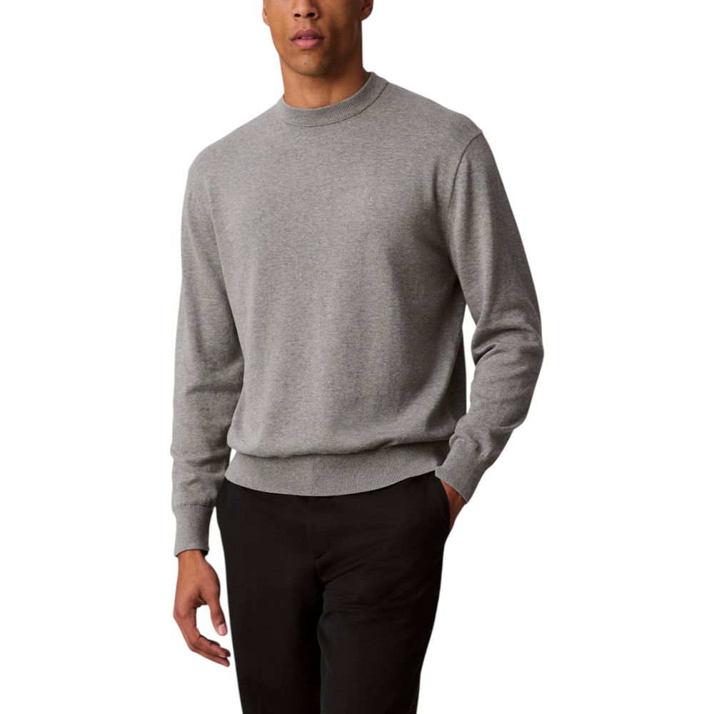 Calvin Klein Jeans Gray Cotton Sweatshirt - Luxe Nova
