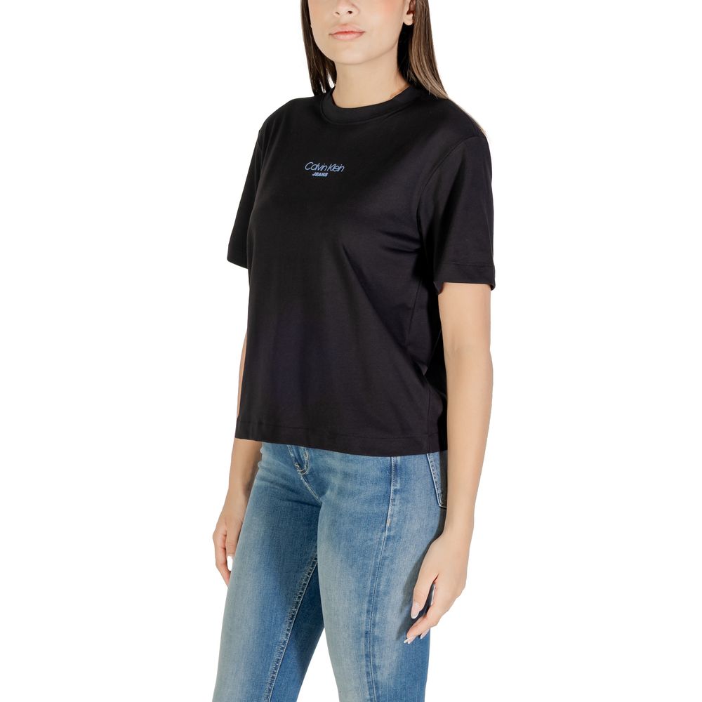 Calvin Klein Jeans Black Cotton T-Shirt - Luxe Nova