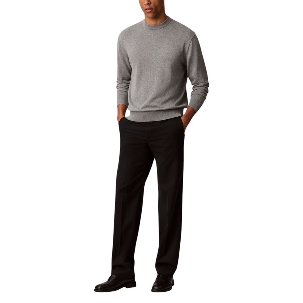 Calvin Klein Jeans Gray Cotton Sweatshirt - Luxe Nova
