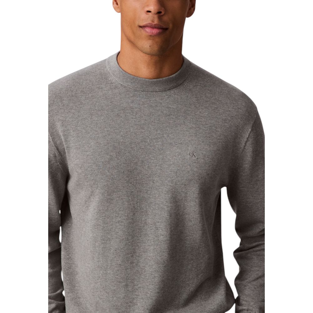 Calvin Klein Jeans Gray Cotton Sweatshirt - Luxe Nova
