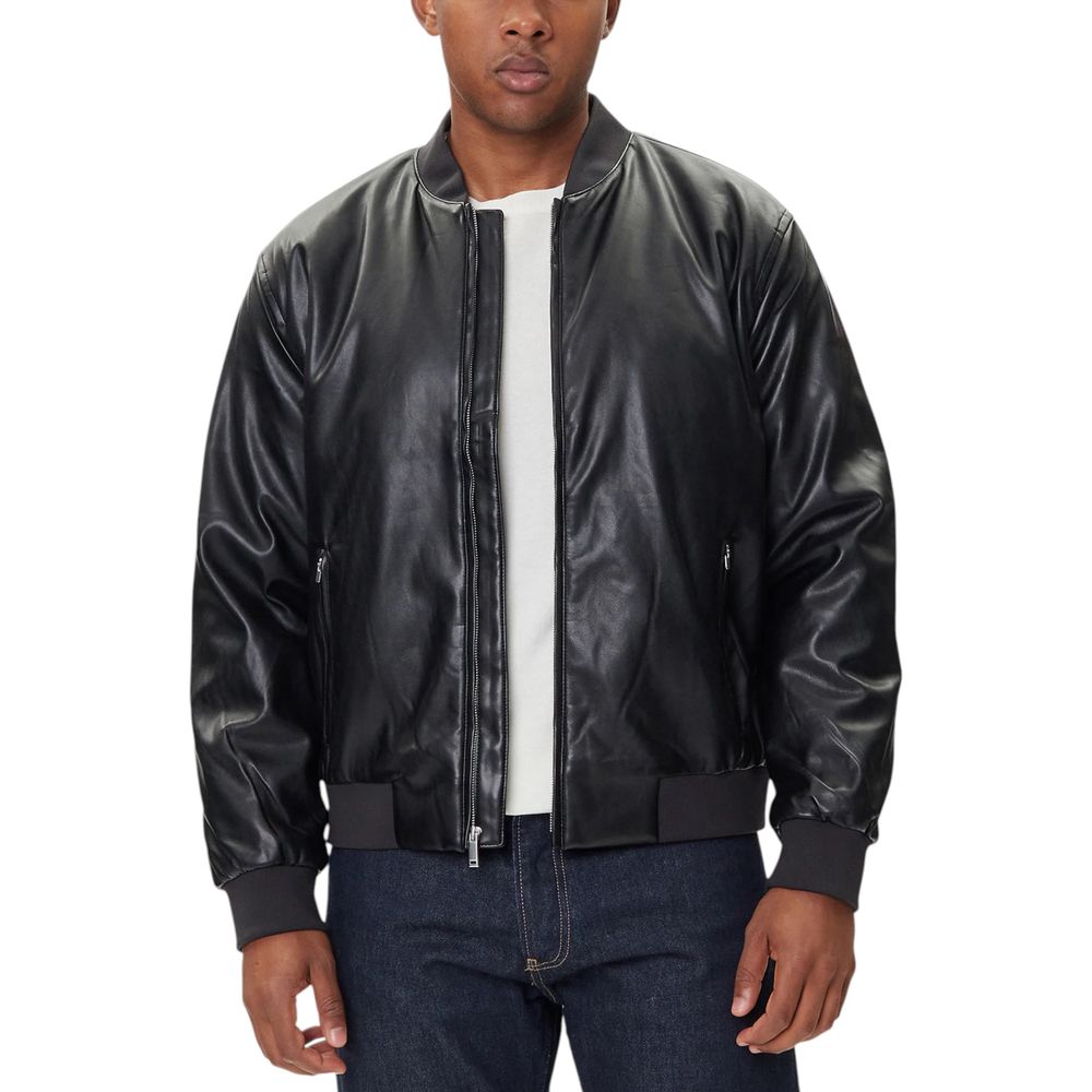 Calvin Klein Jeans Black Polyethylene Bomber - Luxe Nova