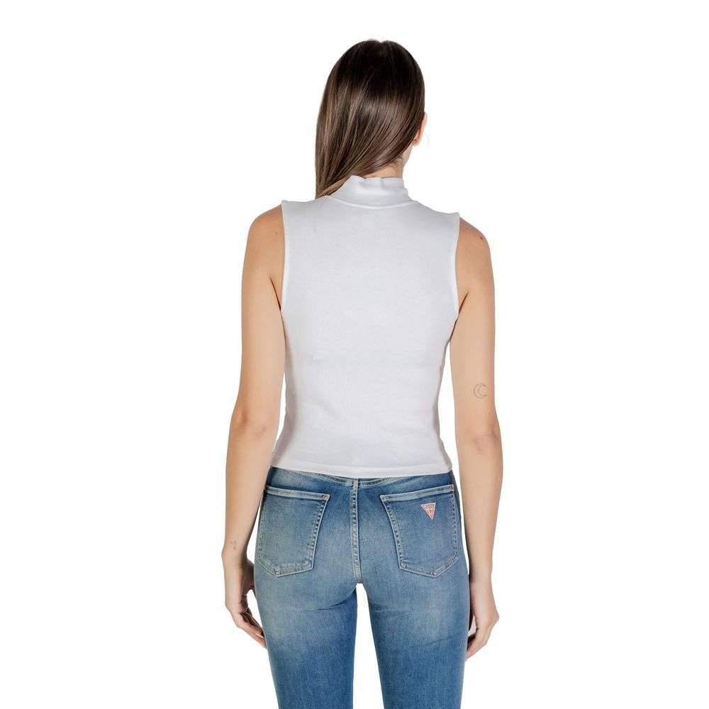 Calvin Klein Jeans White Cotton Top - Luxe Nova