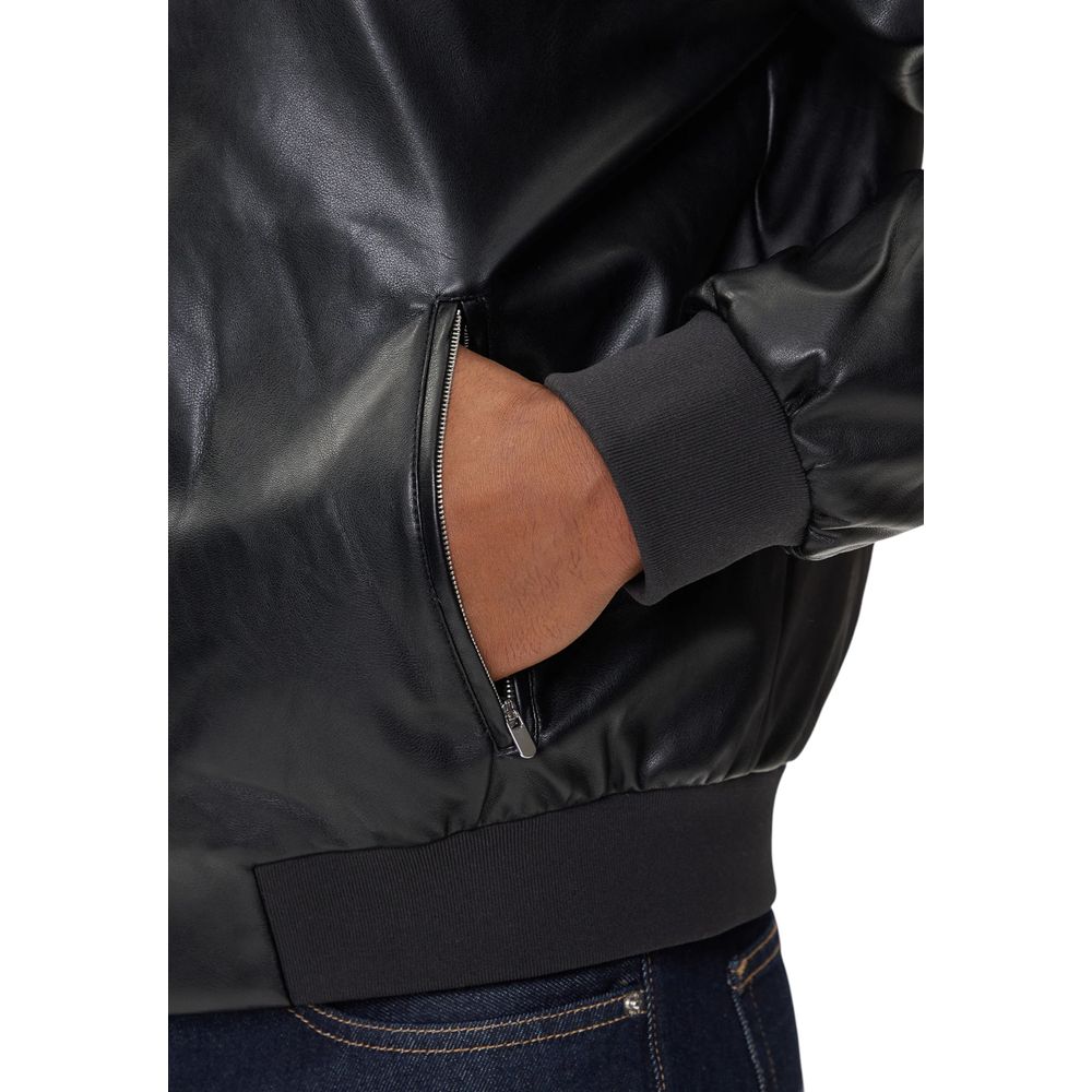 Calvin Klein Jeans Black Polyethylene Bomber - Luxe Nova