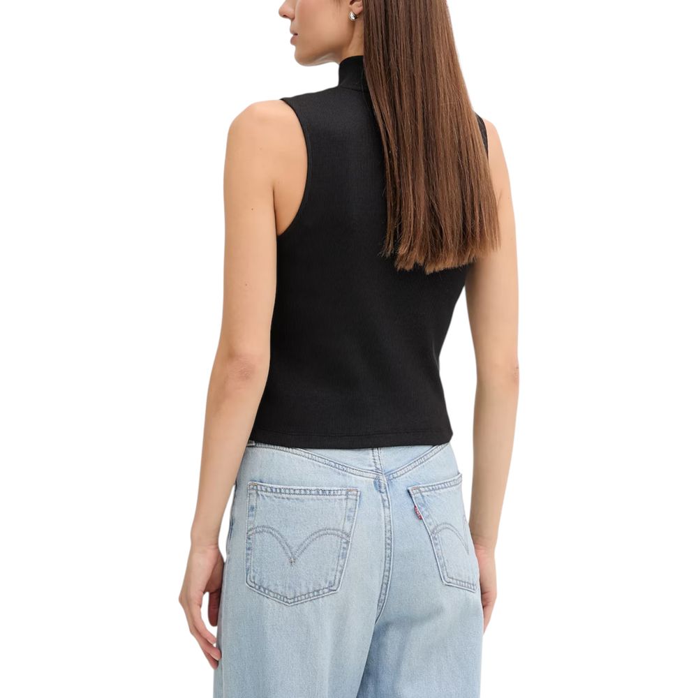 Calvin Klein Jeans Black Cotton Top - Luxe Nova