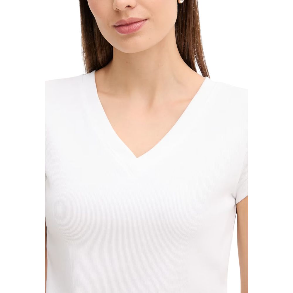 Calvin Klein Jeans White Cotton T-Shirt - Luxe Nova