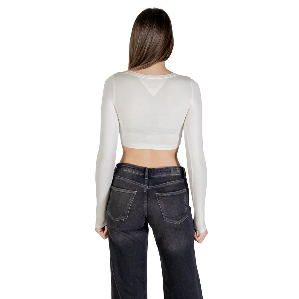Tommy Hilfiger Jeans White Recycled Cotton T-Shirt - Luxe Nova