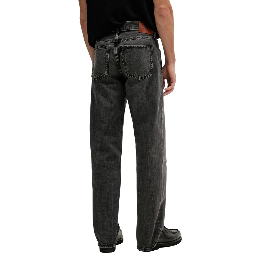 Calvin Klein Jeans Black Cotton Relaxed Fit Jeans - Luxe Nova