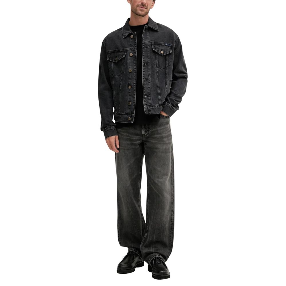 Calvin Klein Jeans Black Cotton Relaxed Fit Jeans - Luxe Nova