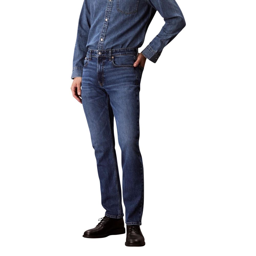 Calvin Klein Jeans Blue Cotton Skinny Jeans - Luxe Nova