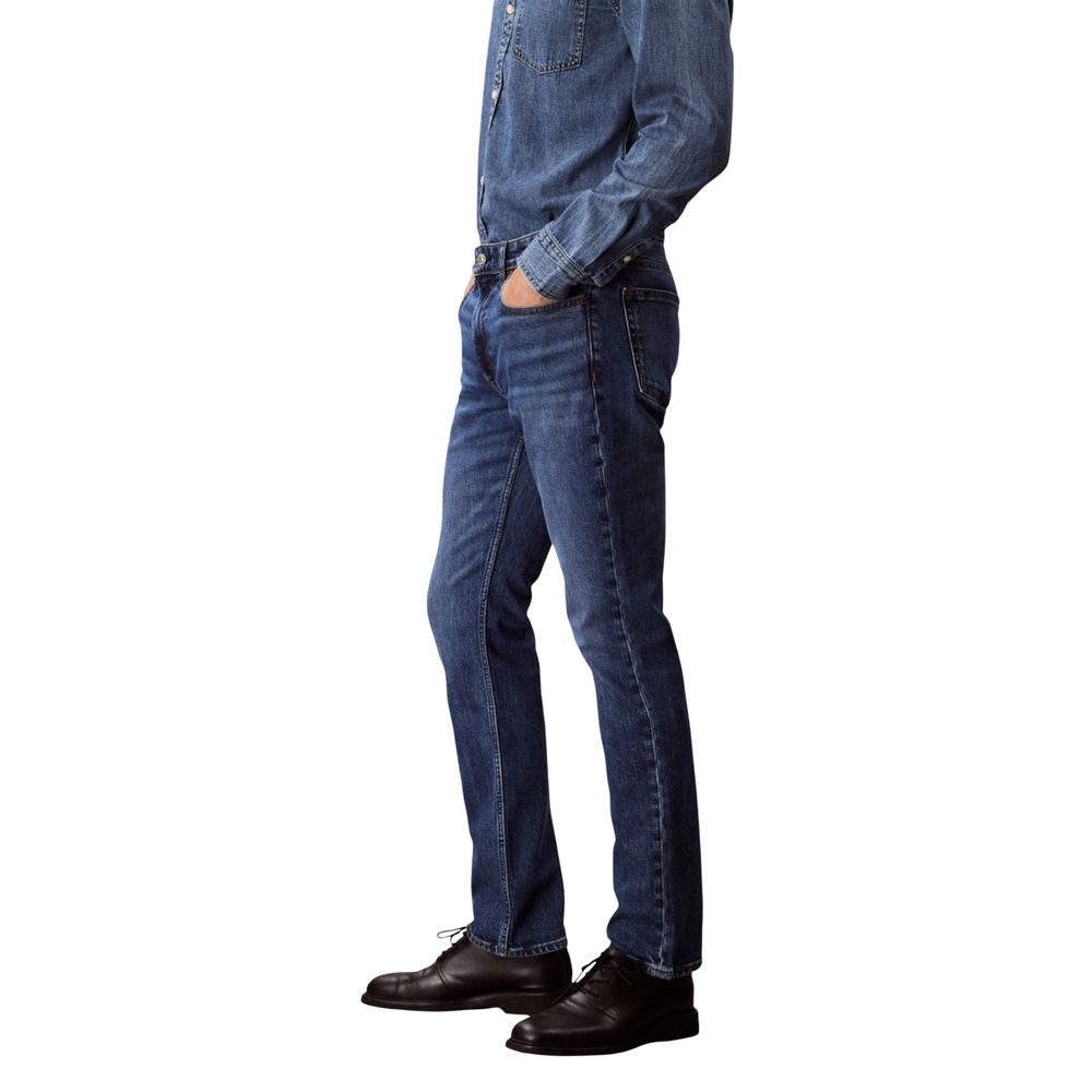 Calvin Klein Jeans Blue Cotton Skinny Jeans - Luxe Nova