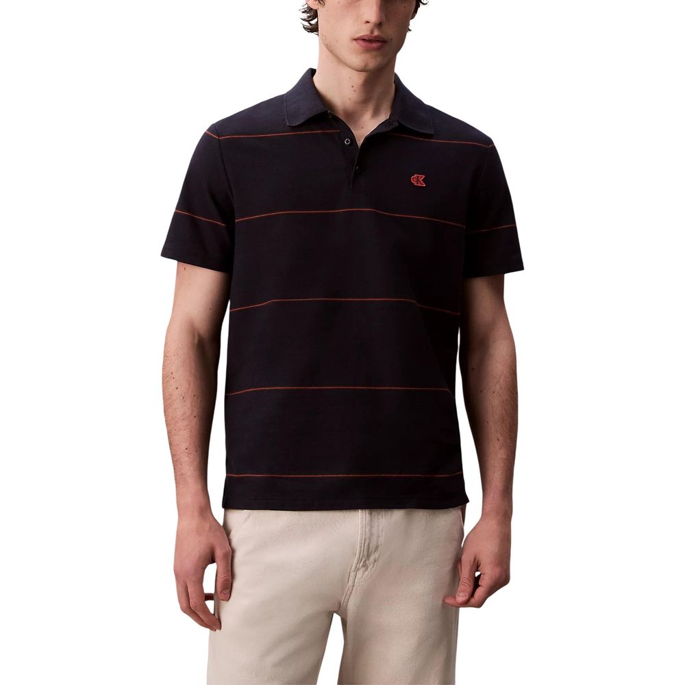 Calvin Klein Jeans Blue Cotton Polo Shirt - Luxe Nova