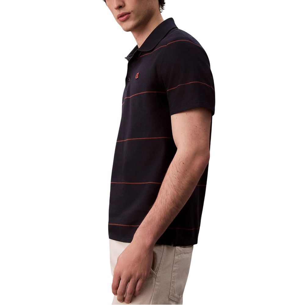 Calvin Klein Jeans Blue Cotton Polo Shirt - Luxe Nova