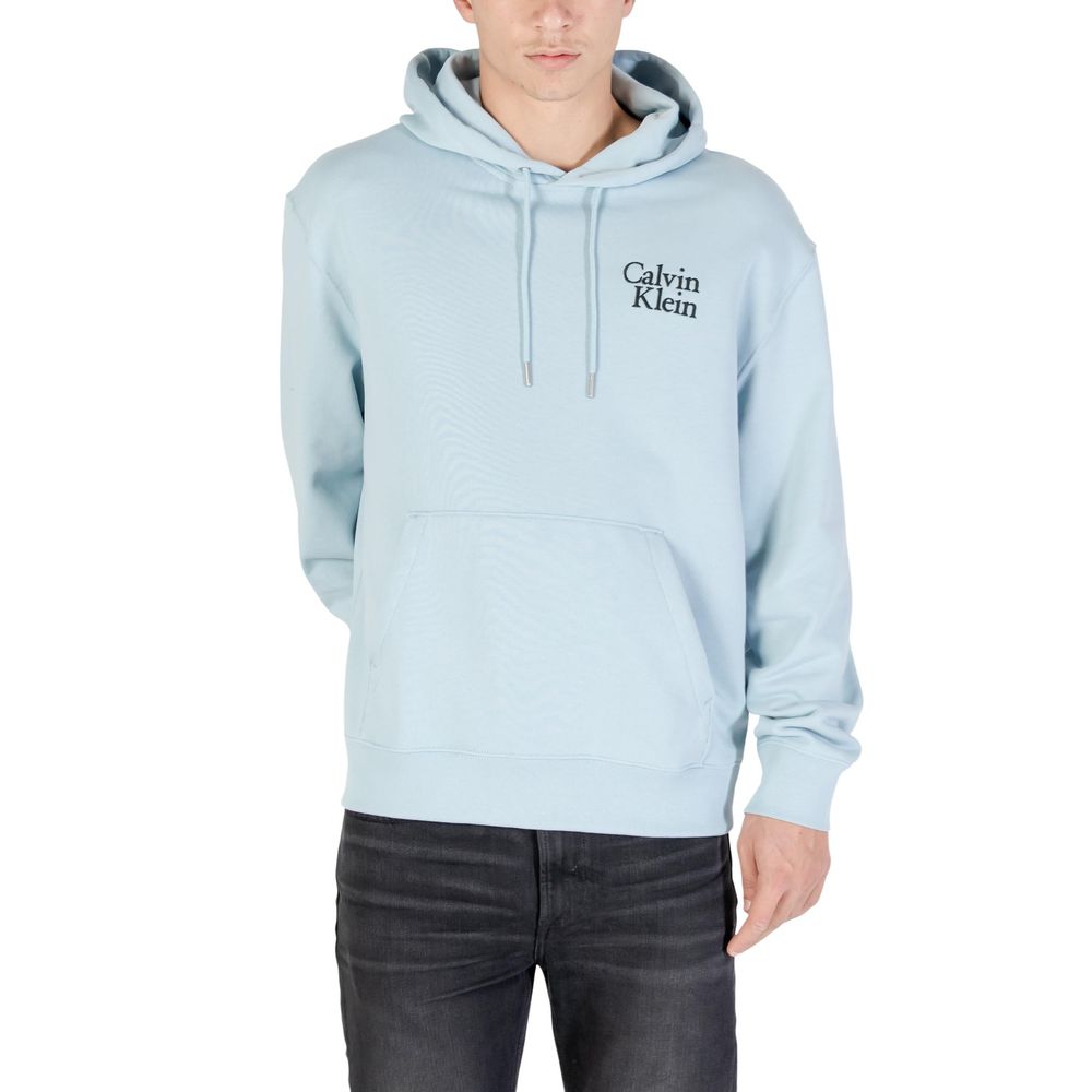 Calvin Klein Jeans Blue Cotton Hoodie - Luxe Nova