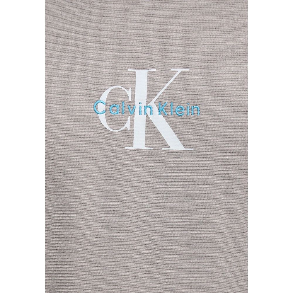 Calvin Klein Jeans Gray Cotton Hoodie - Luxe Nova