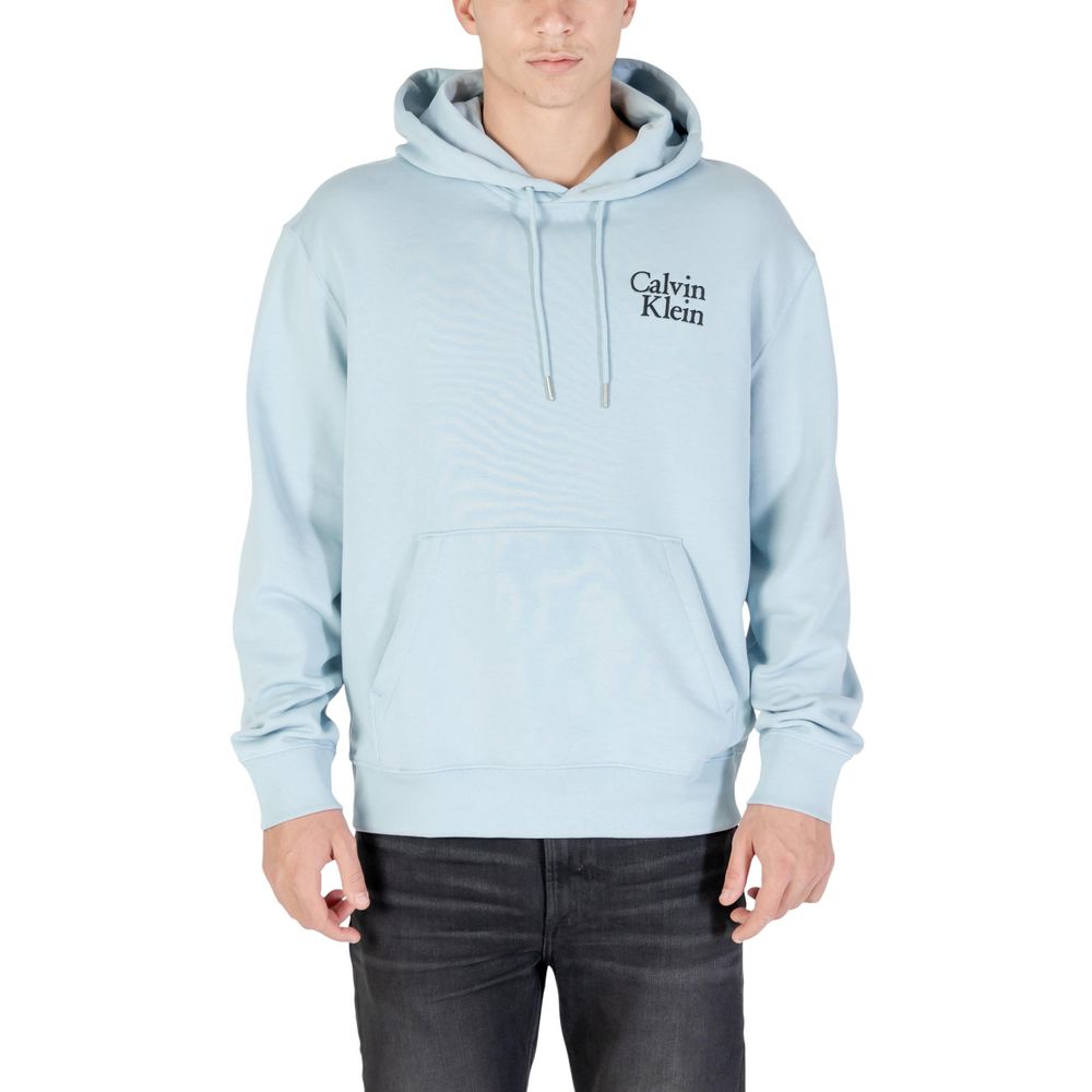 Calvin Klein Jeans Blue Cotton Hoodie - Luxe Nova