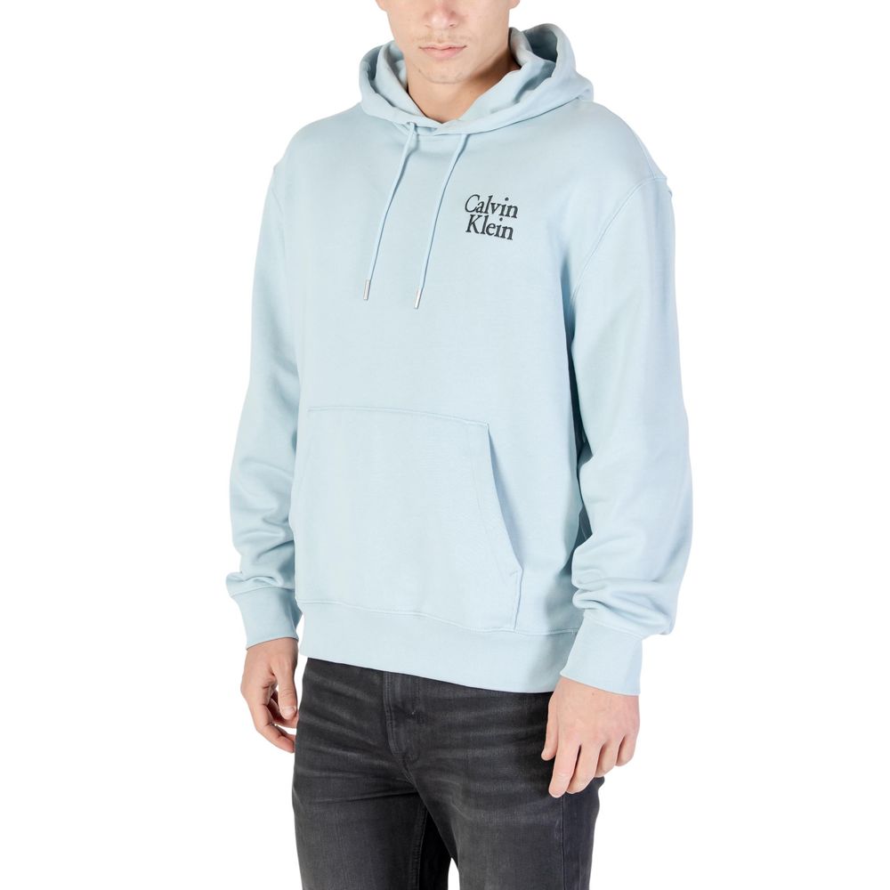 Calvin Klein Jeans Blue Cotton Hoodie - Luxe Nova