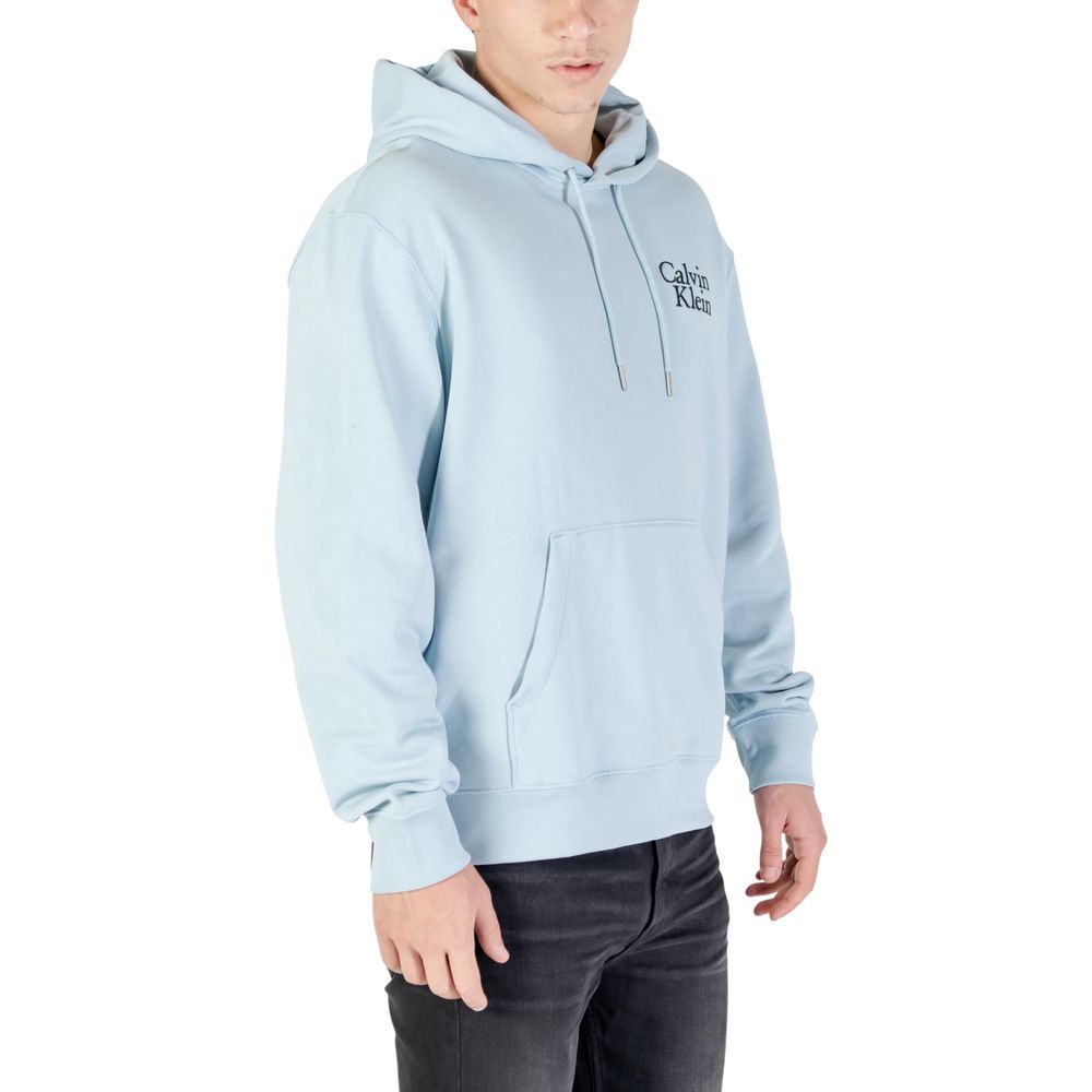Calvin Klein Jeans Blue Cotton Hoodie - Luxe Nova
